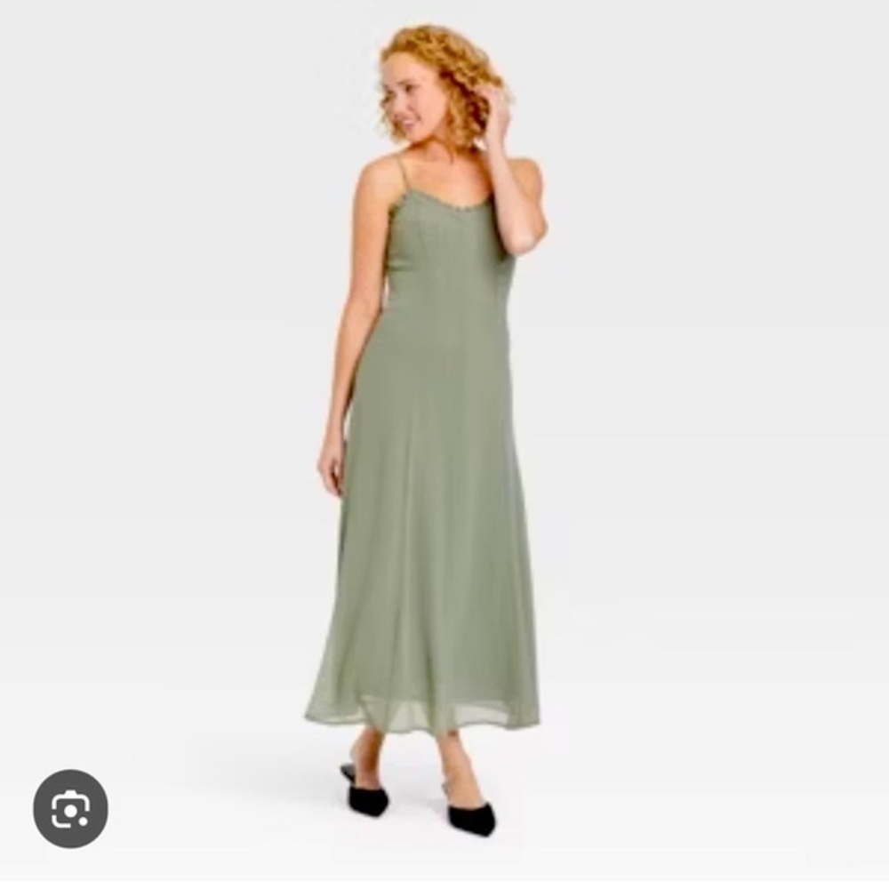 NWT A New Day Chiffon Ruffle Maxi Dress